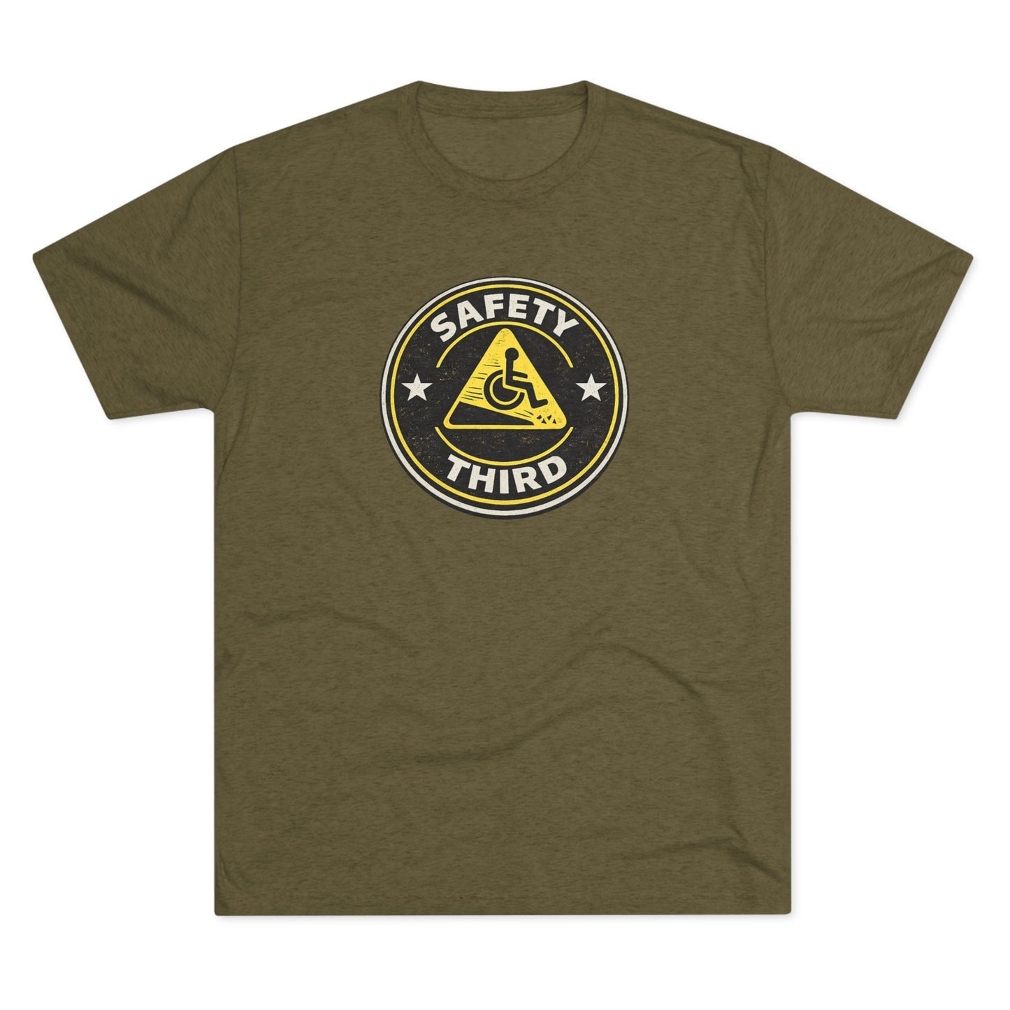 Safety Third - Unisex Tri-Blend Crew Tee
