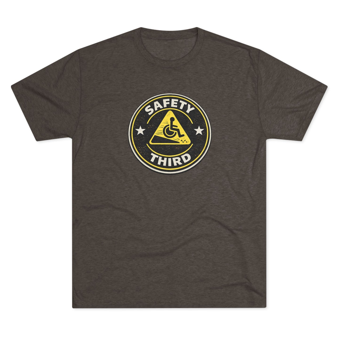 Safety Third - Unisex Tri-Blend Crew Tee