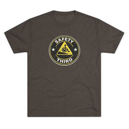 Safety Third - Unisex Tri-Blend Crew Tee