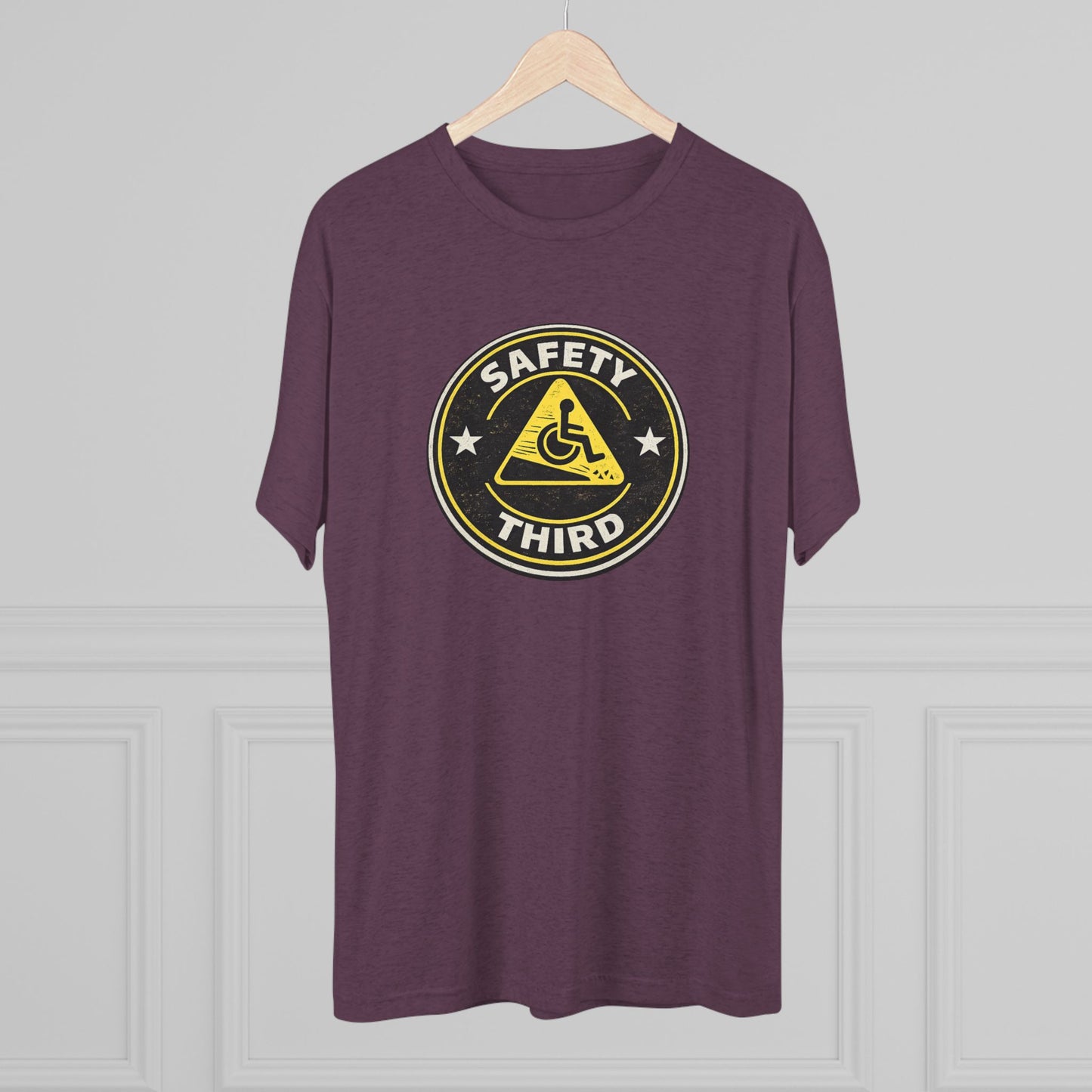 Safety Third - Unisex Tri-Blend Crew Tee