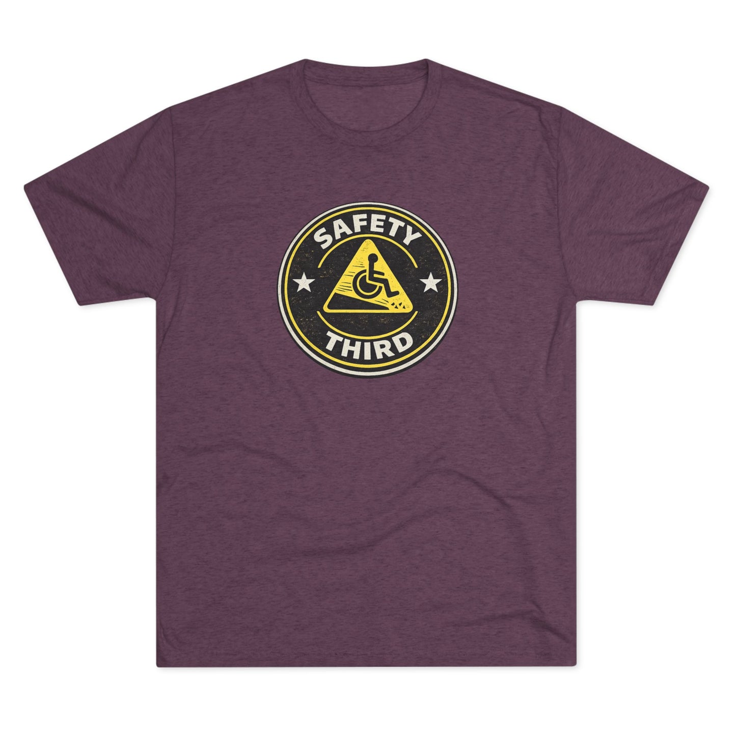 Safety Third - Unisex Tri-Blend Crew Tee
